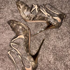 Elegant Gold Stiletto Heels